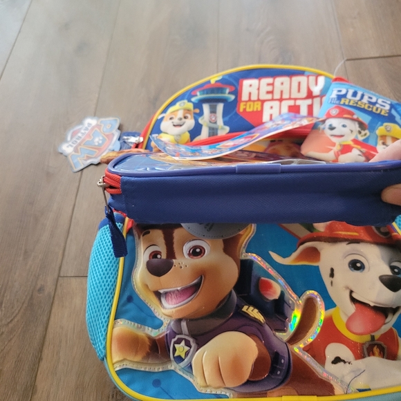 Paw Patrol Ready for Action 5 Piece Set Backpack, Lunch, Cinch sak, Pencil Case - Picture 4 of 12